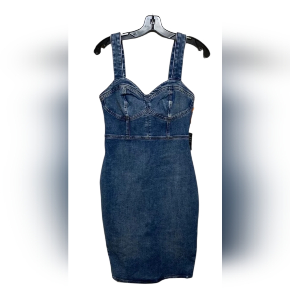 Express Corset Sheath Denim Dress